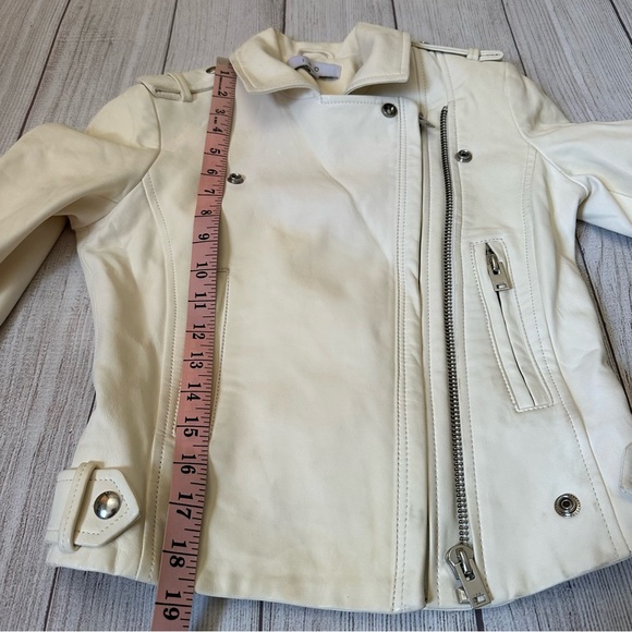 SALE🥧 IRO White Lamb Leather Jacket - Picture 14 of 16